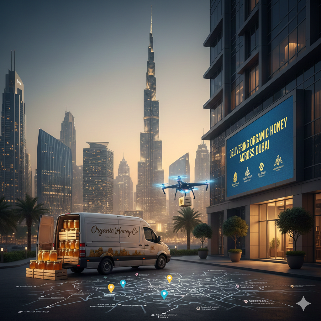 Which Companies Offer Delivery of Organic Honey Products Across Dubai?